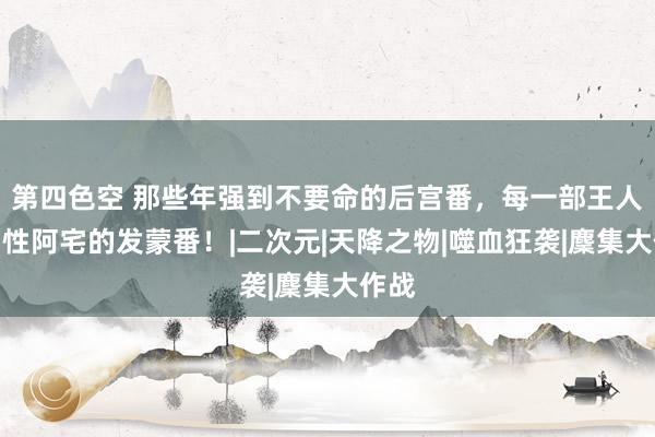 第四色空 那些年强到不要命的后宫番，每一部王人是男性阿宅的发蒙番！|二次元|天降之物|噬血狂袭|麇集大作战